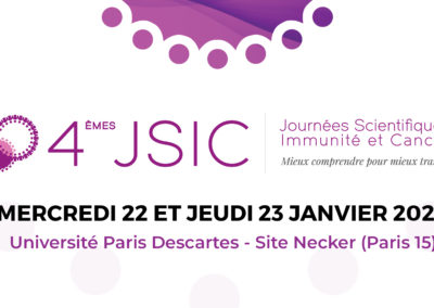 4èmes Journées Scientifiques Immunité et Cancer